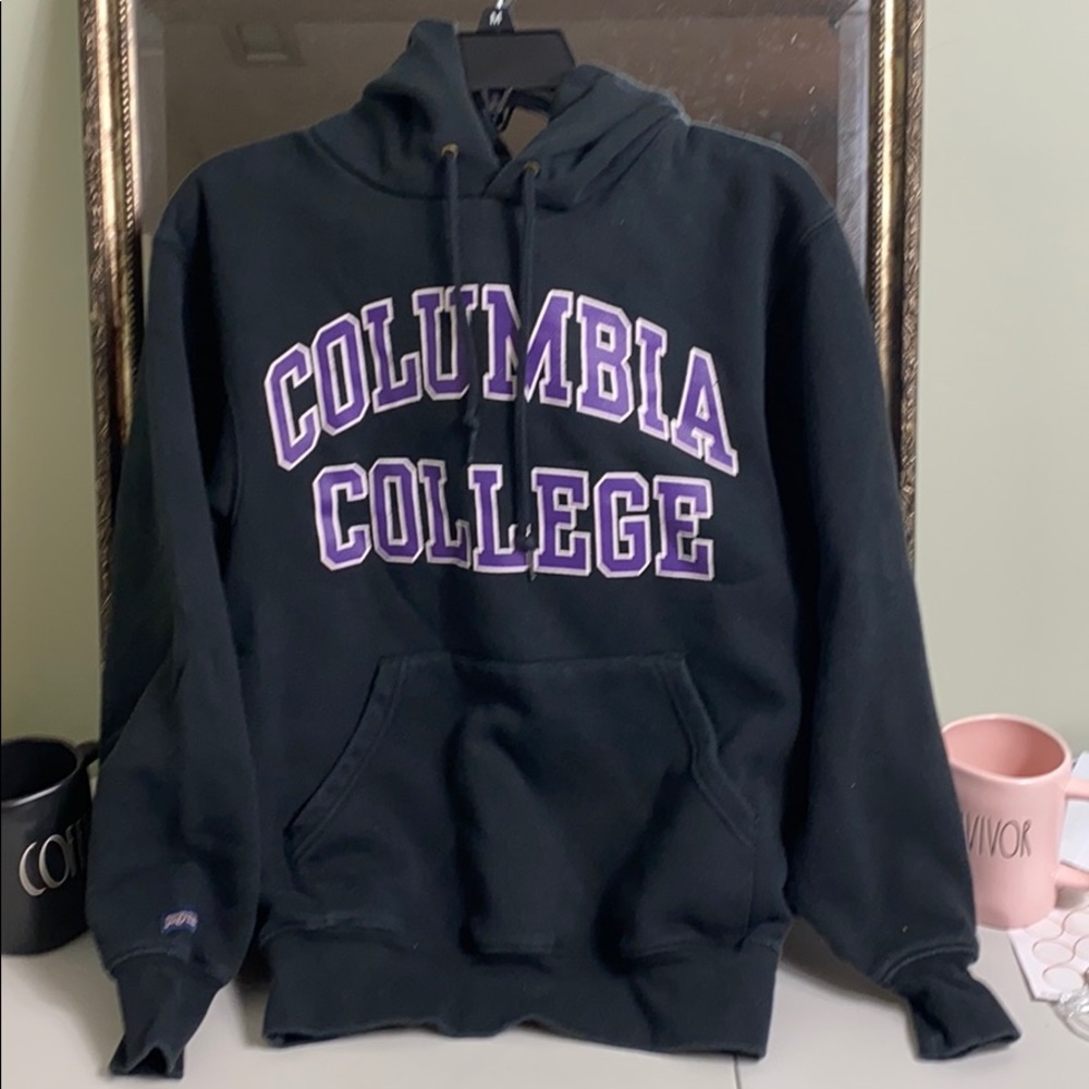 Jansport Columbia College black hoodie Sz S